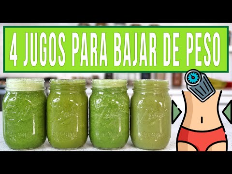 4 Jugos Verdes Para Bajar De Peso