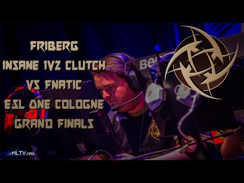 NiP Friberg - "Insane" 1v2 Clutch vs Fnatic! (ESL One Cologne Grand Finals)