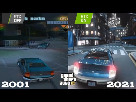 GTA 3 2001 VS 2021 Remastered Graphics Comparison - GTA 3 Remastered RTX 3090 Gameplay