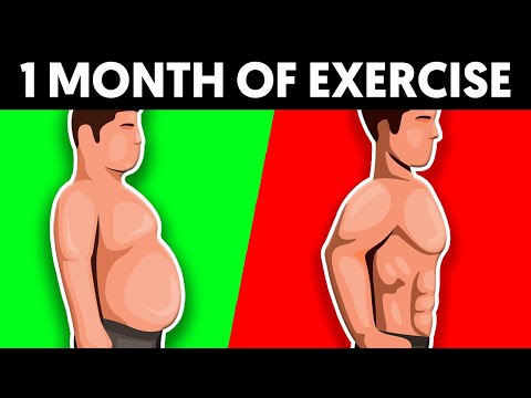 What happens to your body when you exercise every day for 1 month
