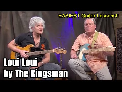 Loui Loui by The Kingsman EASIEST Guitar Lesson - 2 fingers and 3 chords.