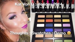 Kat Von D : Star Studded Eyeshadow book : Studded Kiss Lipstick Set Holiday 2014