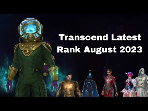 Latest Transcend Rank August 2023 With Special Guide - Marvel Future Fight
