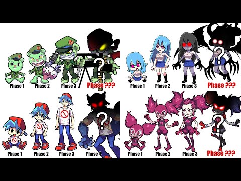 FNF Comparison Phases Battle Friday Night Funkin Animation COMPLETE EDITION 01