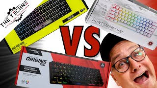 Razer Huntsman Mini VS HyperX Origins 60 VS Corsair 65 mini,