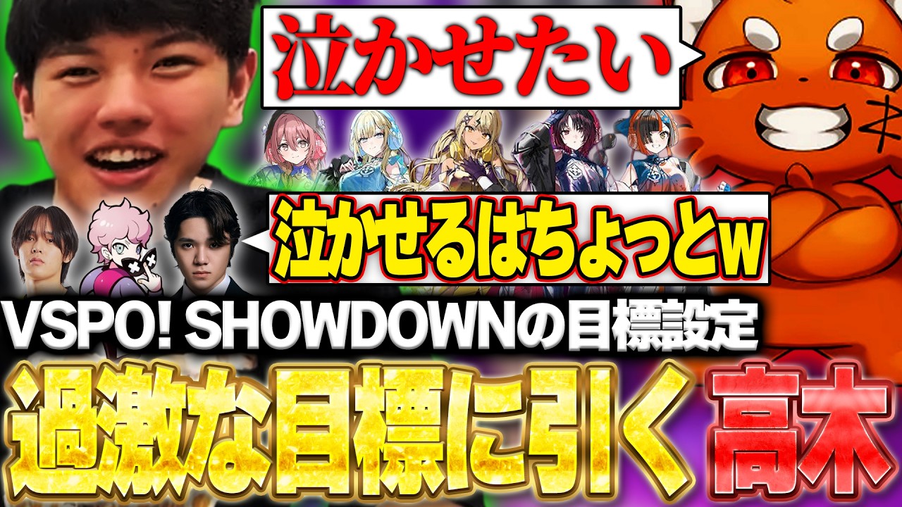 ズズの長考の末出たVSPOSHOWDOWNの過激な目標に若干引く高木たち【ストリートファイター6】