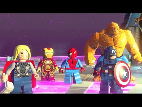 LEGO Marvel Super Heroes Walkthrough Part 14 - Doctor Doom Boss Fight