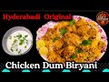 Hyderabadi Chicken Dum Biryani Recipe World Famous Hyderabadi Original Chicken Dum Biryani Recipe