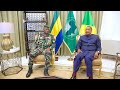 Gabon's transitional leader, The Congo president hold talks