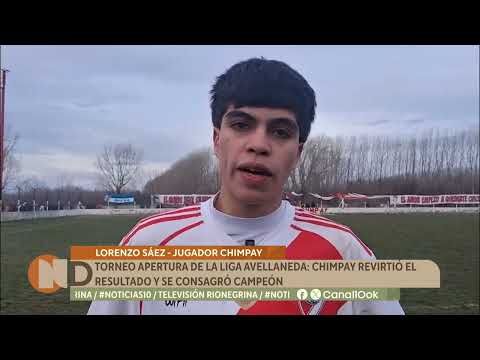 Torneo apertura de la Liga Avellaneda: Chimpay revirtió el resultado y se consagró campeón