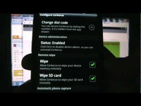 Cerberus Phone Security (Antitheft) Video