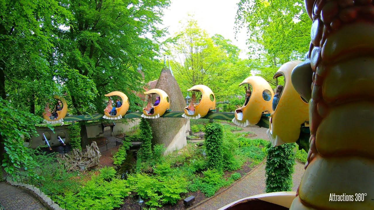 Relaxing Snail Monorail Ride - Efteling World of Wonders Theme Park
