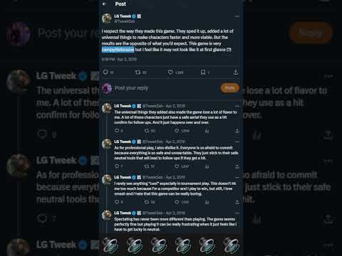 Tweek Was Right about SKILL in SSBU...