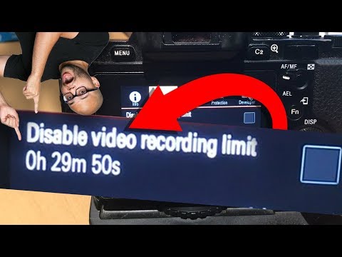 How To Record Unlimited Time on Sony Cameras - Disable 30 Minute Video Record Limit