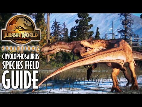 The Cryolophosaurus! Jurassic World Evolution 2 Species Field Guide