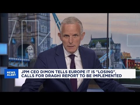 JPMorgan CEO Jamie Dimon tells Europe 'you're losing' on competitiveness