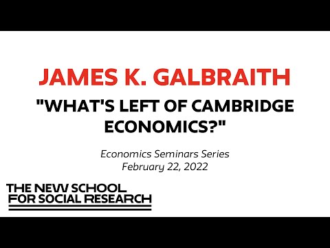 Thumbnail for James K. Galbraith, "What's Left of Cambridge Economics?" by James K. Galbraith