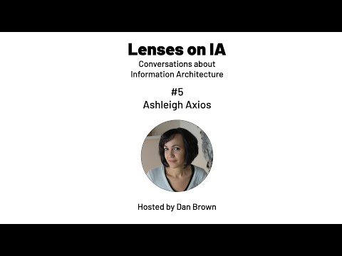 Lenses on Information Architecture - Ashleigh Axios (S2E05)