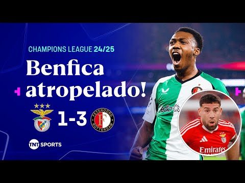 Gols e lances de Benfica x Feyenoord