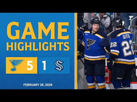 Game Highlights: Blues 5, Kraken 1