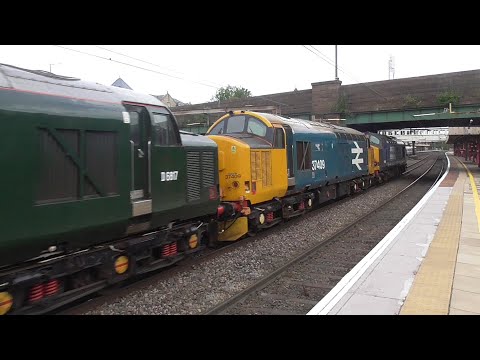 37521 With 37409 & 37259 0z48 Carlisle - Crewe H.S 1st July 2022