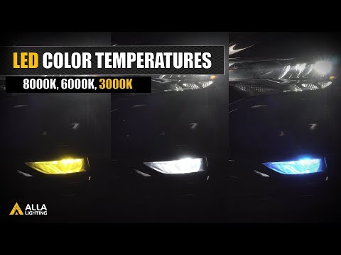 Compare LED Fog Lights - 3000K Yellow vs 6000K White vs 8000K Ice Blue - .....