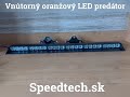 LED predátor 12V - 24x LED 3W oranžový / vnútorný (710x95x30mm) - Video Youtube