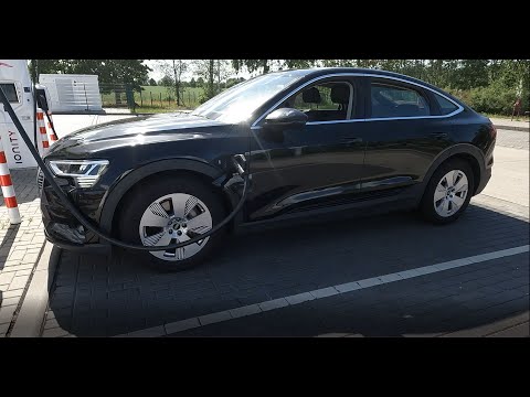 Experiment: Ladekurve bei wärmeren Akku e-tron 55 SB (MJ21) vor dem SW-Update!