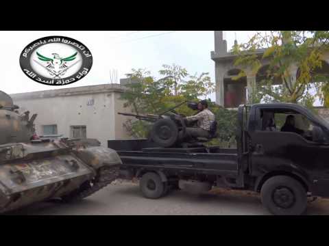 استهداف اللواء 15 في ريف درعا بقذيفة دبابة من قبل لواء حمزة أسد الله