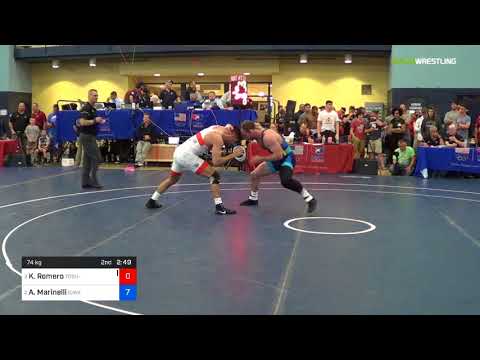 2018 FS WTT Challenge/UWW Juniors 74 Semi-Finals - Kaleb Romero (tOSU-Unattached) Vs. Alex Marinel
