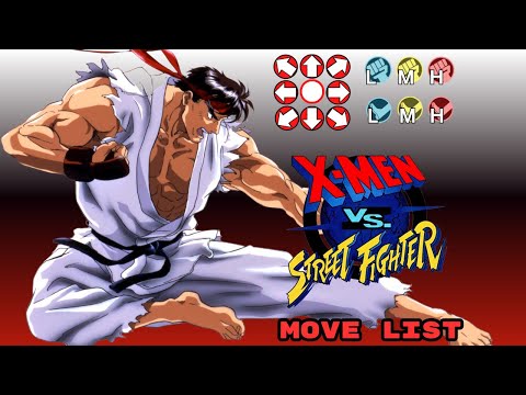 XM vs SF -  Ryu Move List