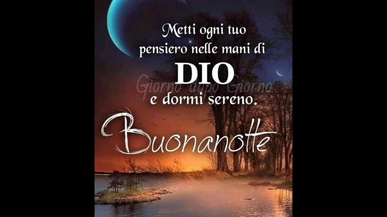buonanotte con la benedizione del Signore