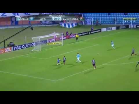 Gol de Henrique Dourado - Avaí 0 x 1 Fluminense - Brasileirão 21/06/2017