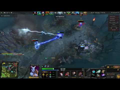 Dota 2 l Razor saves Sven from Queen of Pain l