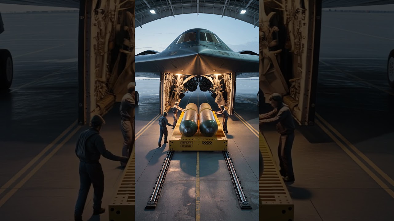 Stealth Bomber Loading Secrets Unveiled! 🚀🔒 Mysterious B-2 Spirit Prep