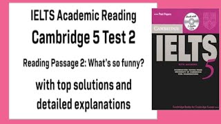 IELTS 5 READING TEST 2 PASSAGE 2 | What's So Funny ...ouTube ·IELTS Pakistan