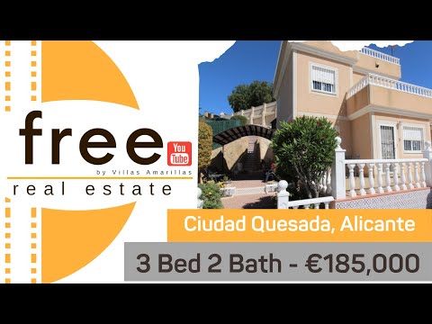 Video Tour - FRE 086 - 3 Bed 2 Bath Detached Villa In Ciudad Quesada, Alicante, Spain