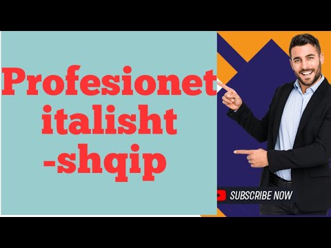 Profesionet ne italisht, fjalor italisht-shqip falas nga Doriana Zisi