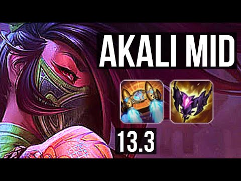 AKALI vs QIYANA (MID) | 8/0/0, 2.0M mastery, Legendary, 400+ games | EUW Grandmaster | 13.3