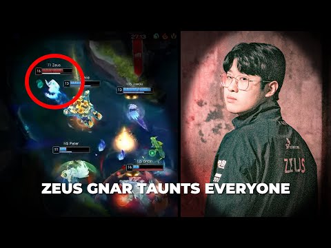 Zeus Gnar is Just Too Good to be True!! | T1 Zeus