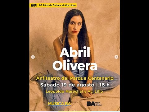 19 8 2023 ABRIL OLIVERA + ACUS Con Mi Amiga en vivo Anfiteatro del Parque Centenario CABA HD
