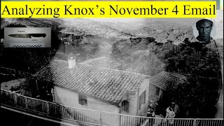 The Knox Email: ...at first I thought the blood might have come from my ears... Part 1