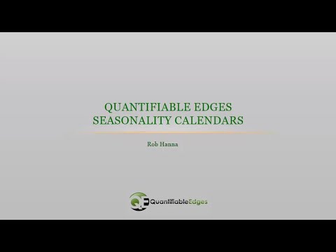 Introducing the New Quantifiable Edges Seasonality Calendars