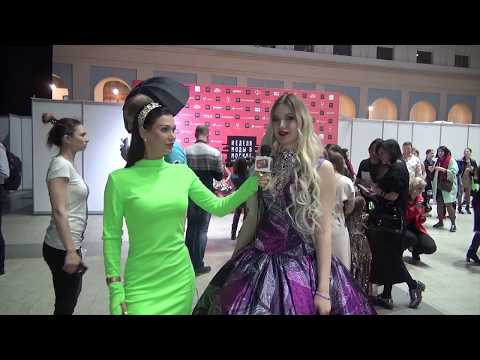 Интервью модели Анастасии  Минаевой  на Moscow Fashion Week  2019
