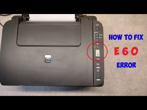 HOW TO FIX E60 ERROR ON CANON PIXMA G2010, G3010, G3410, G3411, G3415