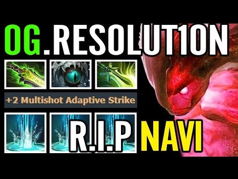WTF 3x Strike lv25 OG.Resolution Morphling Carry RIP Navi Dota 2