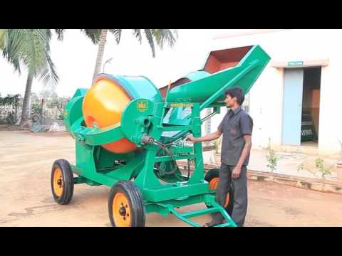 Hydraulic Concrete Mixer With Power Stearing
