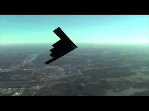 Fliegen des B2-Bombers