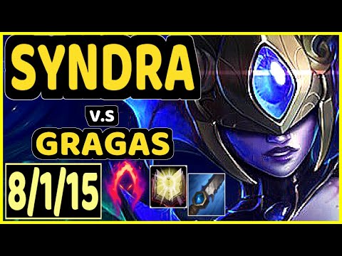 LAMABEAR (SYNDRA) vs GRAGAS - 8/1/15 KDA JUNGLE CHALLENGER GAMEPLAY - EUW