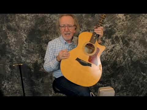 Video Demo 2006 Taylor 314CE Sitka Spruce Top Sapele Back and Sides Ebony Fretboard Expression System 1 Electronics Venetian Cutaway Pro Setup New Strings Taylor Deluxe Hardshell image 19